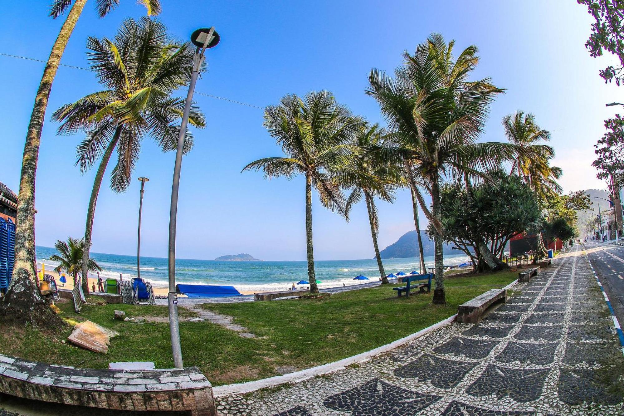 5E-Pe Na Areia Da Praia Do Tombo, 2 Quartos, Ar Cond, 2 Banheiros,2 Vagas+Roupas De Cama Guarujá Buitenkant foto