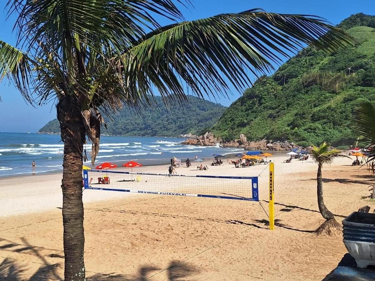 5E-Pe Na Areia Da Praia Do Tombo, 2 Quartos, Ar Cond, 2 Banheiros,2 Vagas+Roupas De Cama Guarujá Buitenkant foto